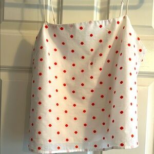 White Polka Dot Cami Top